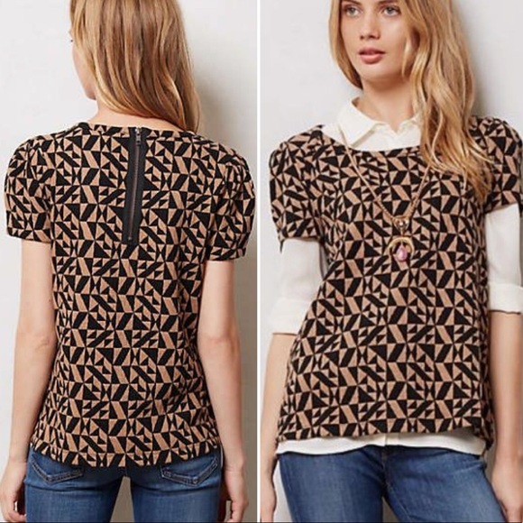 Anthropologie Tops - Anthro {Postmark} Trace Jacquard Textured Top (XS)